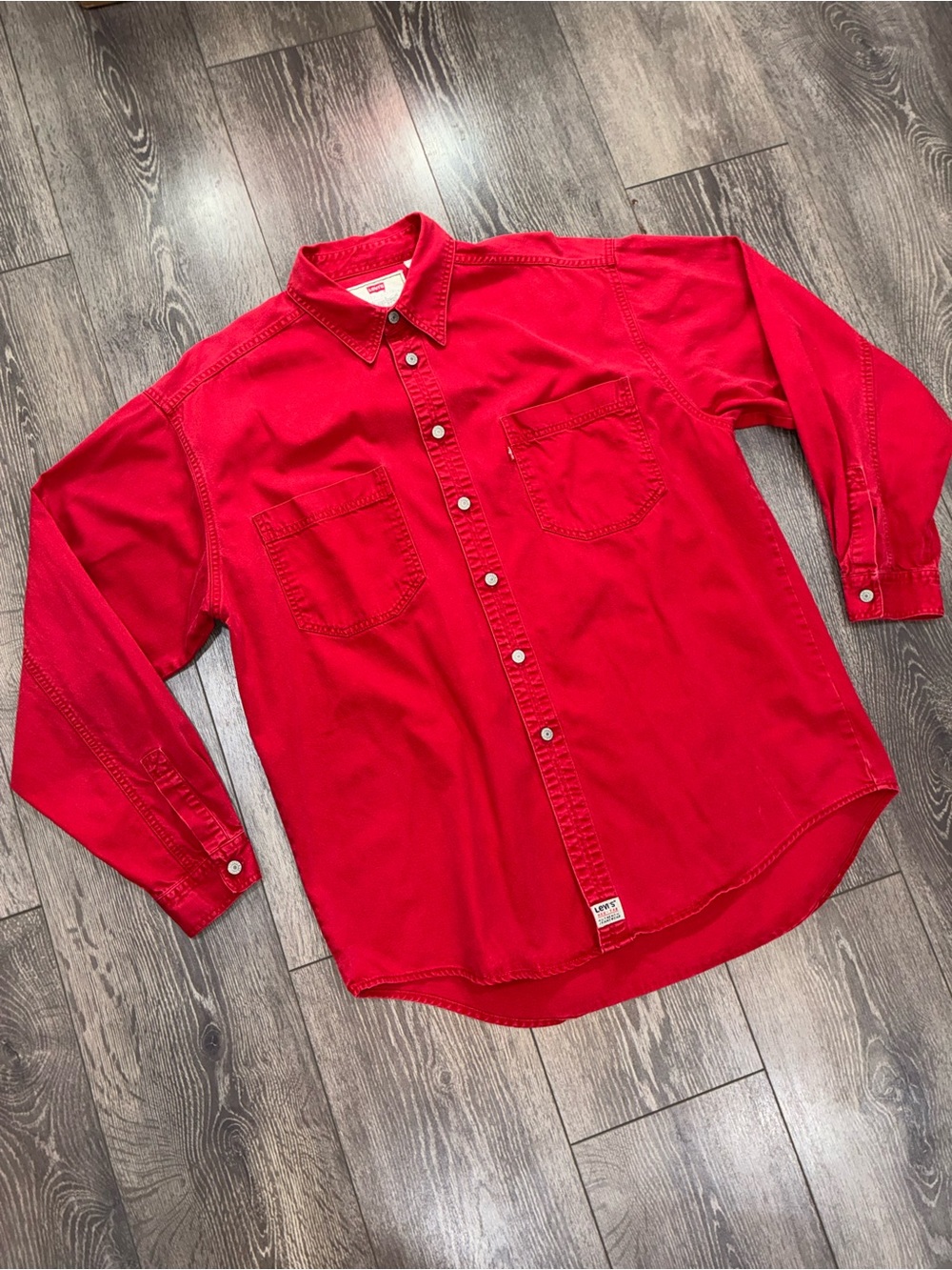 Vintage Levi’s Denim  Long Sleeve Button Up Shirt Men’s Size Large